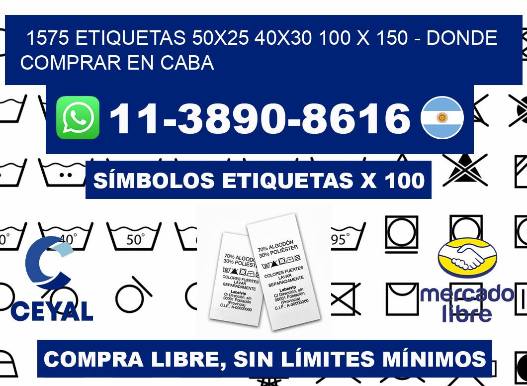1575 etiquetas 50x25 40x30 100 x 150 - Donde Comprar en Caba