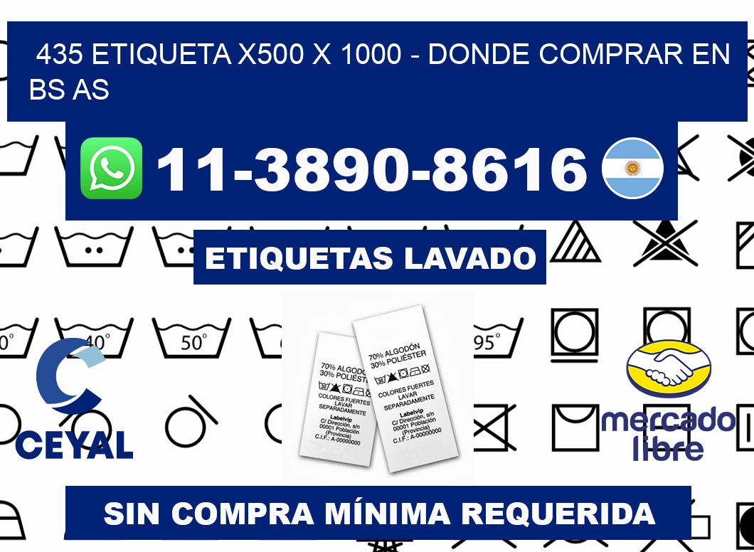 435 etiqueta x500 x 1000 - Donde Comprar en bs as