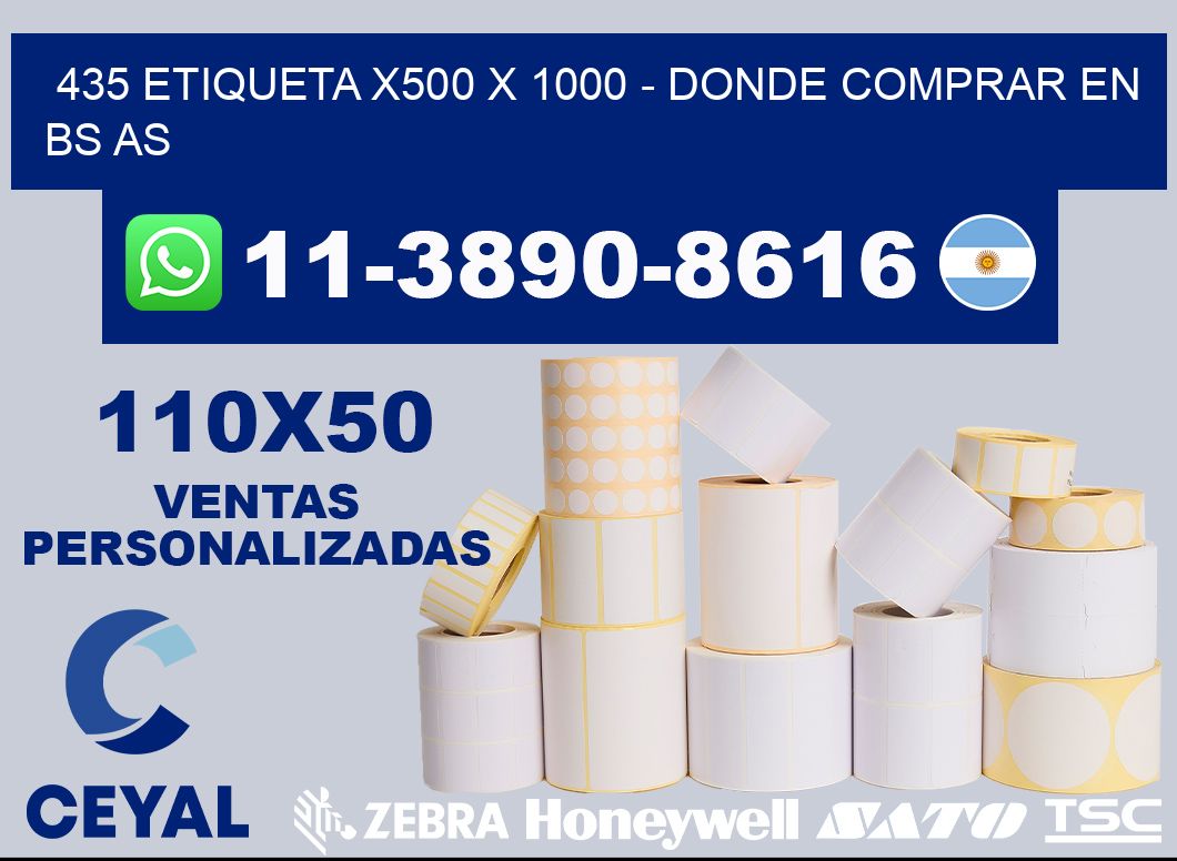 435 etiqueta x500 x 1000 - Donde Comprar en bs as