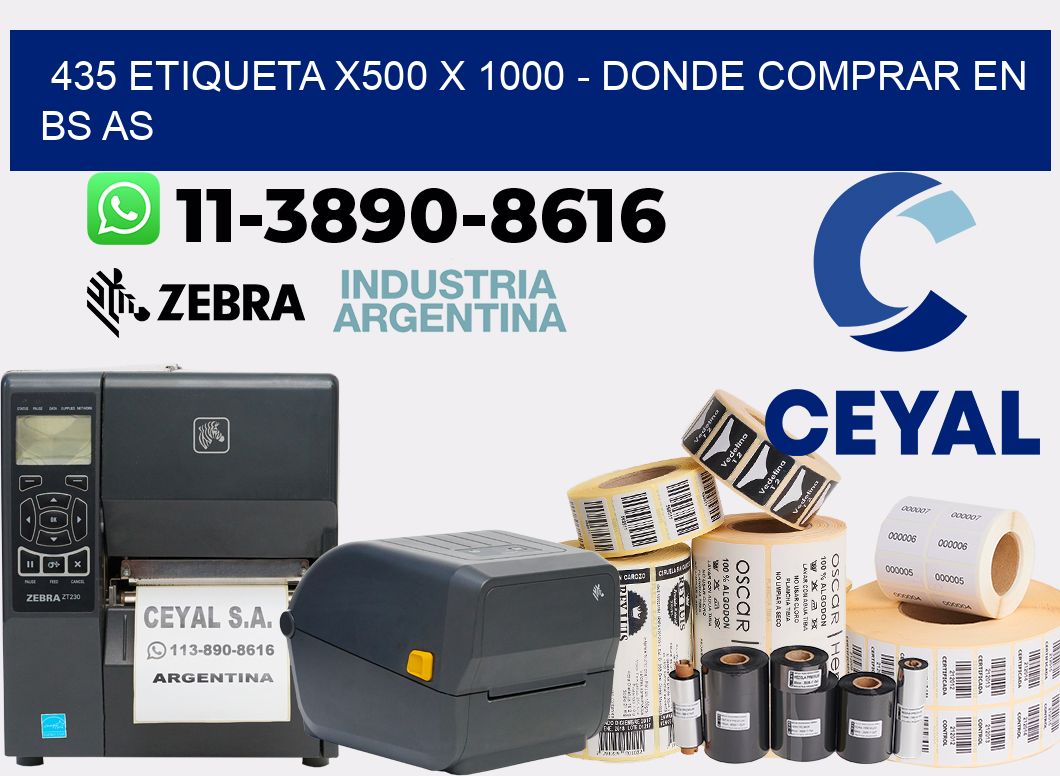 435 etiqueta x500 x 1000 - Donde Comprar en bs as