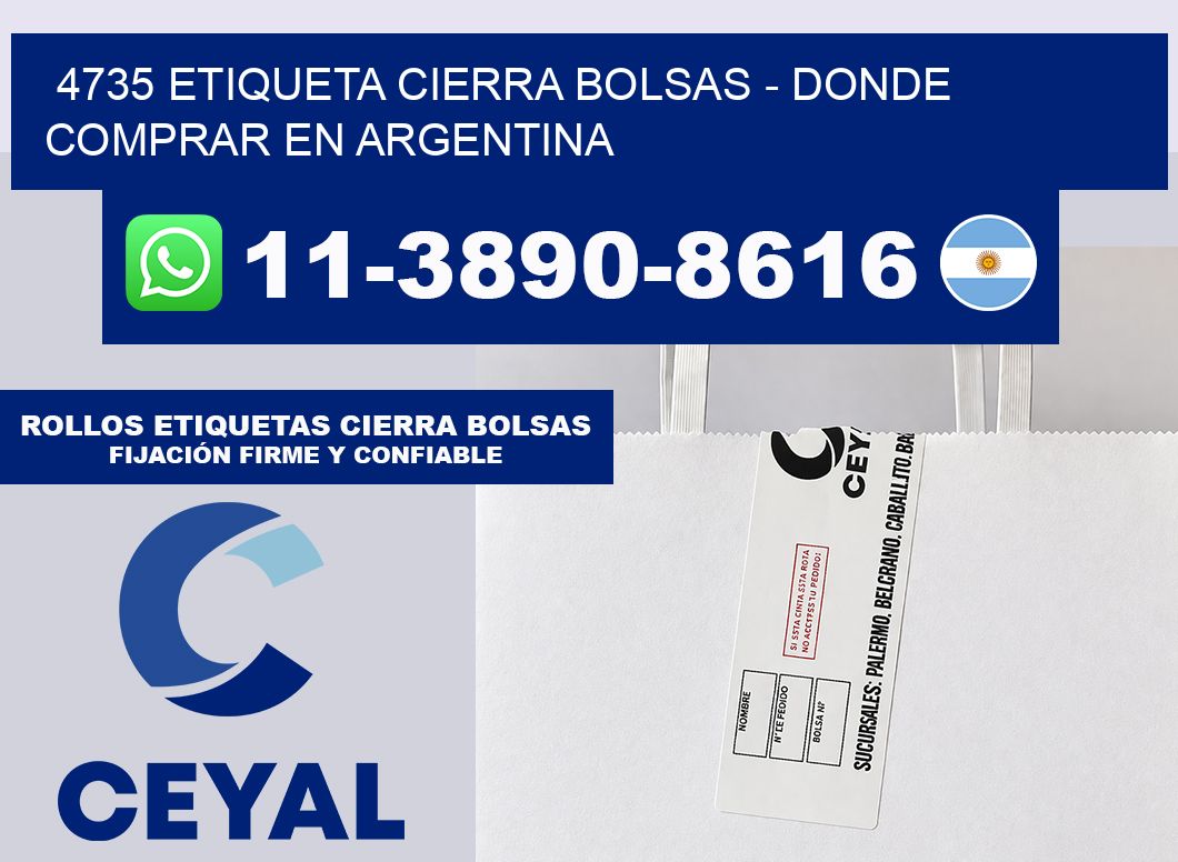 4735 etiqueta Cierra Bolsas – Donde Comprar en Argentina