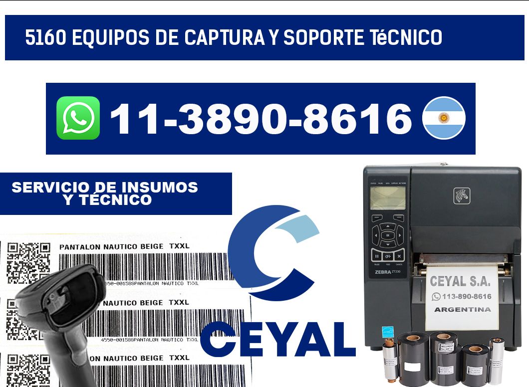5160 Equipos de Captura y Soporte Técnico