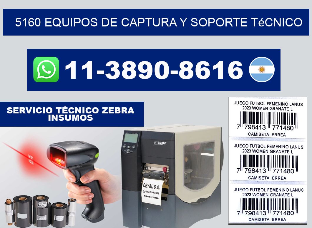 5160 Equipos de Captura y Soporte Técnico