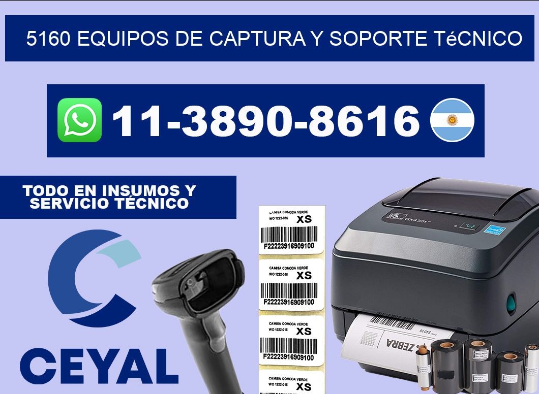 5160 Equipos de Captura y Soporte Técnico