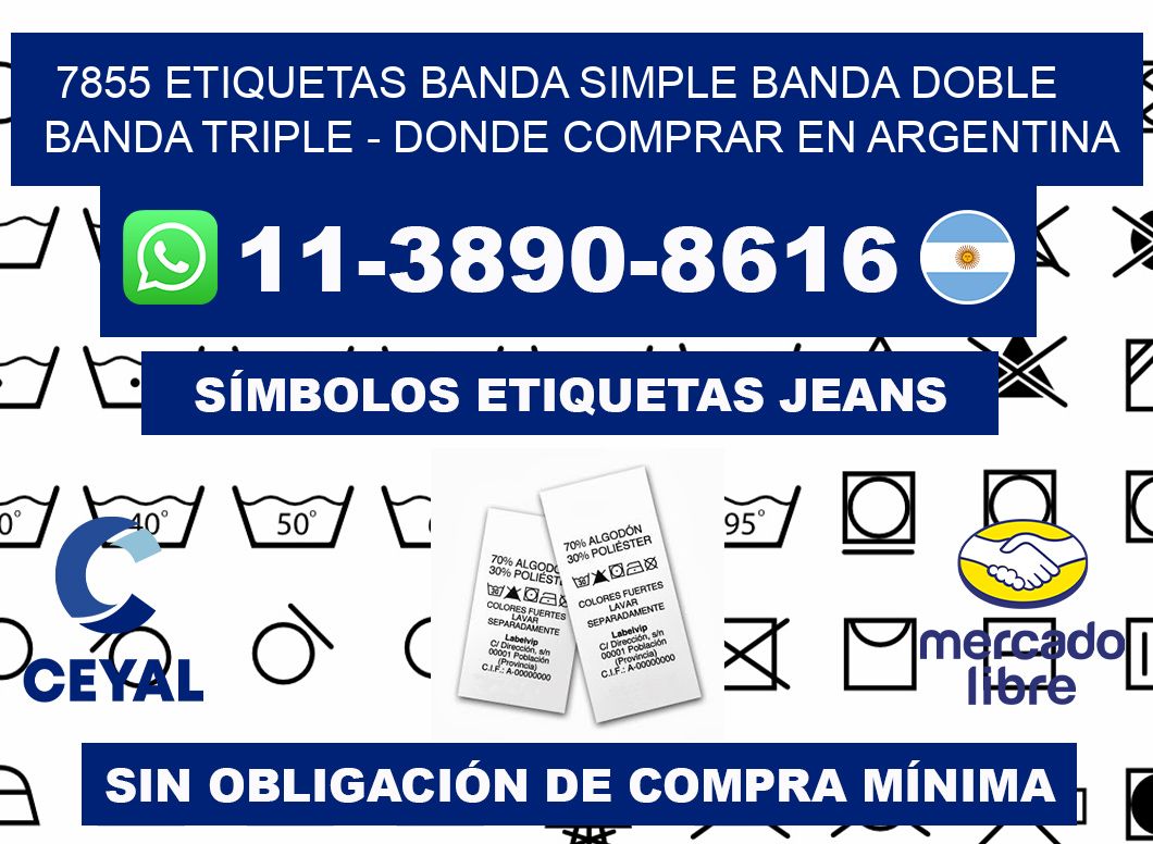 7855 etiquetas banda simple banda doble banda triple - Donde Comprar en Argentina
