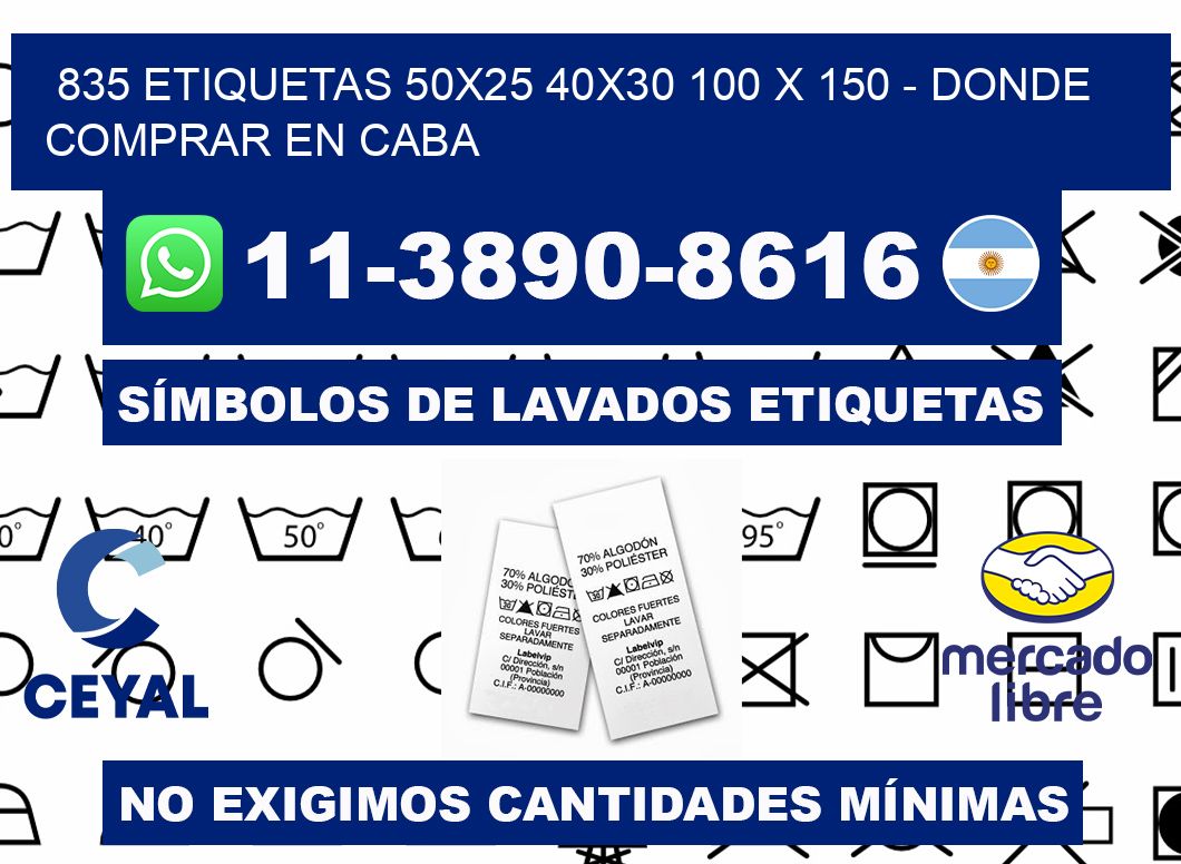 835 etiquetas 50x25 40x30 100 x 150 - Donde Comprar en Caba