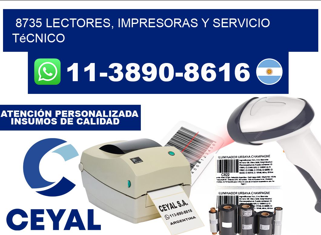 8735 Lectores, Impresoras y Servicio Técnico