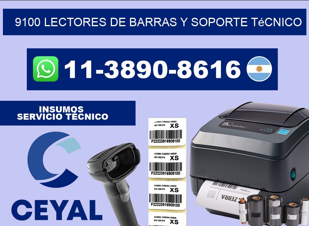 9100 Lectores de barras y Soporte Técnico