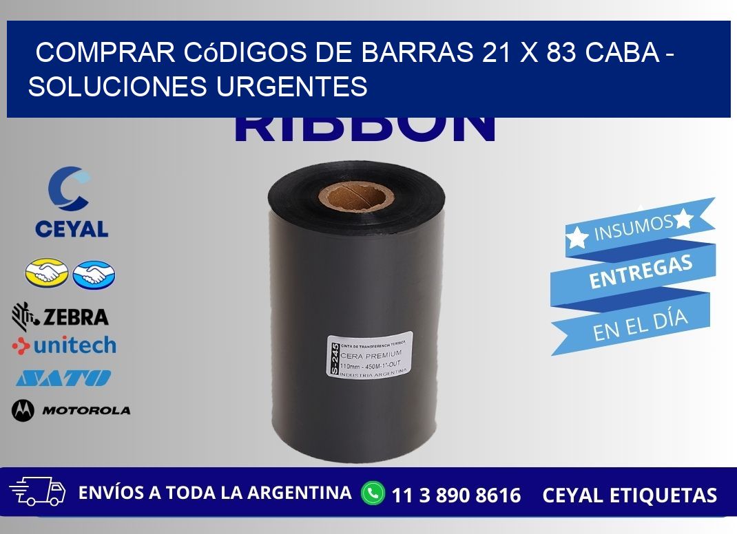 Comprar códigos de barras 21 x 83 CABA - soluciones urgentes