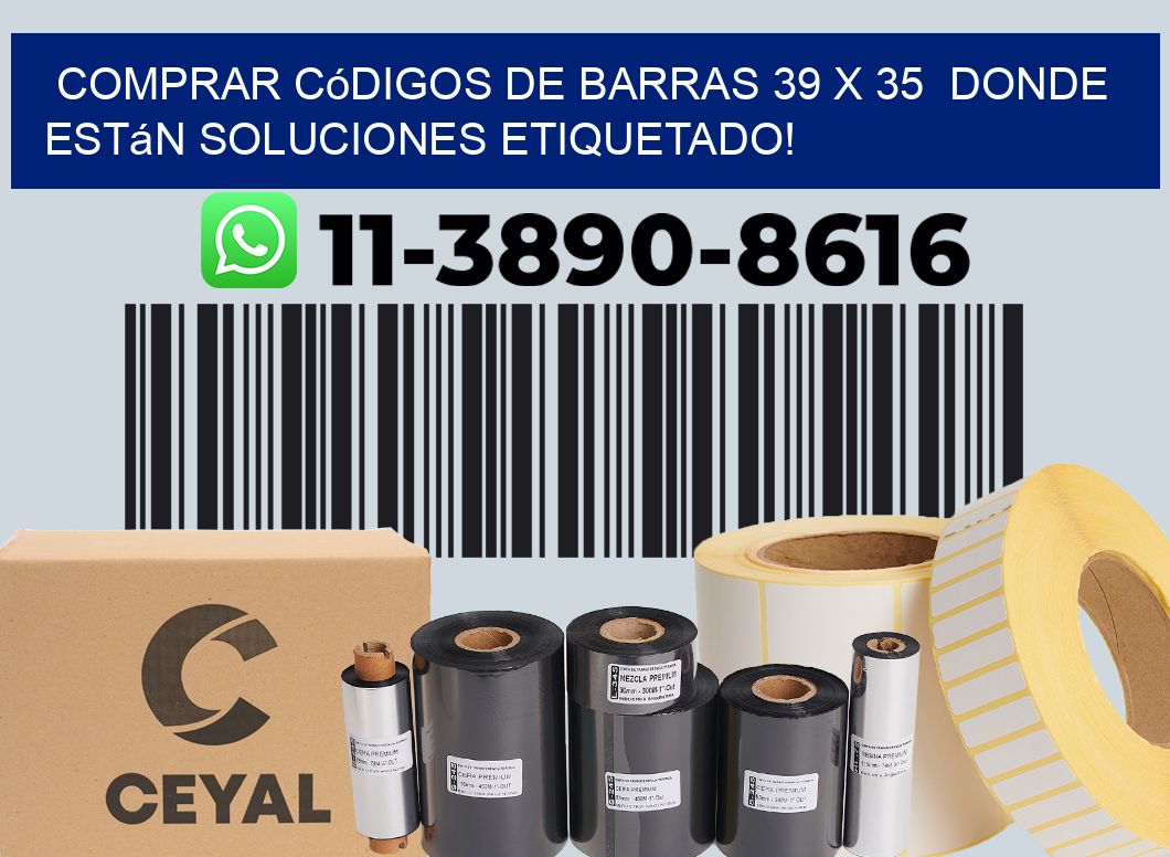 Comprar códigos de barras 39 x 35  donde están soluciones etiquetado!