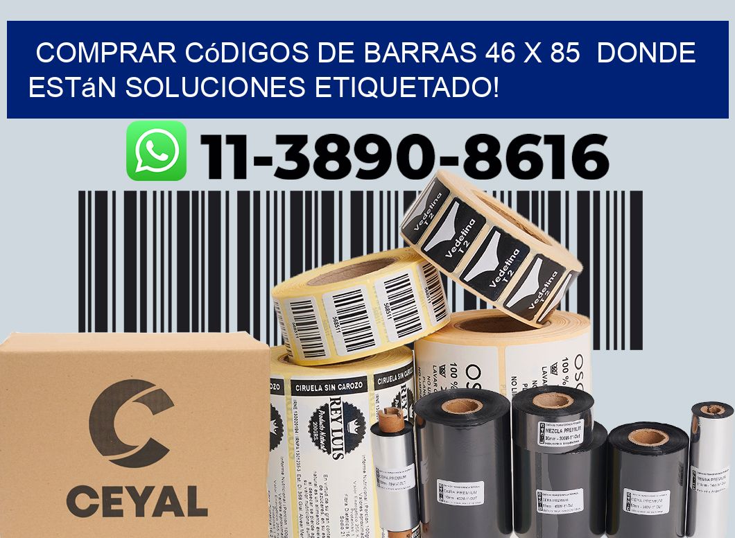 Comprar códigos de barras 46 x 85  donde están soluciones etiquetado!
