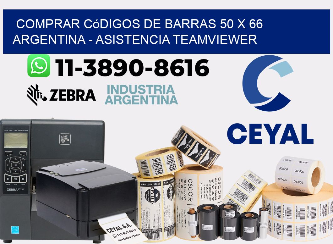 Comprar códigos de barras 50 x 66 argentina - asistencia teamviewer