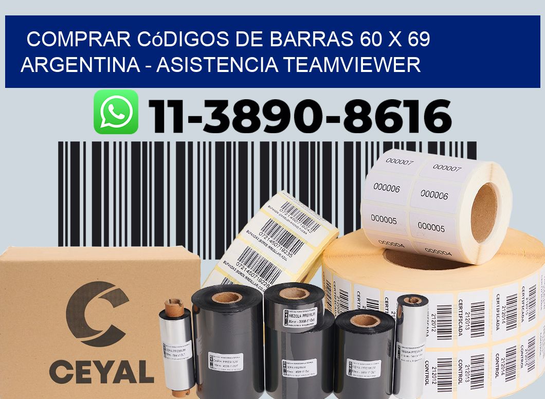 Comprar códigos de barras 60 x 69 argentina - asistencia teamviewer