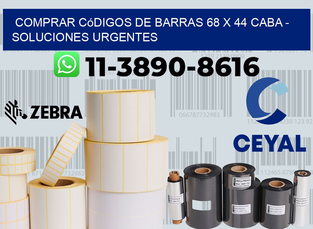 Comprar códigos de barras 68 x 44 CABA - soluciones urgentes