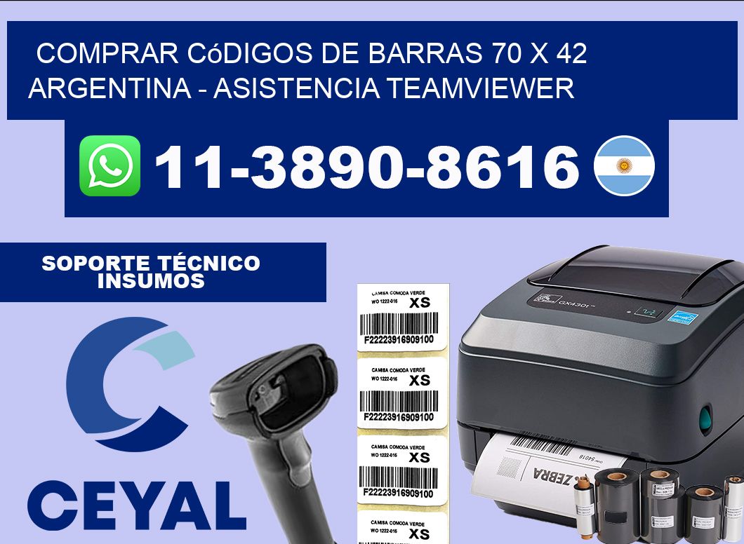 Comprar códigos de barras 70 x 42 argentina – asistencia teamviewer