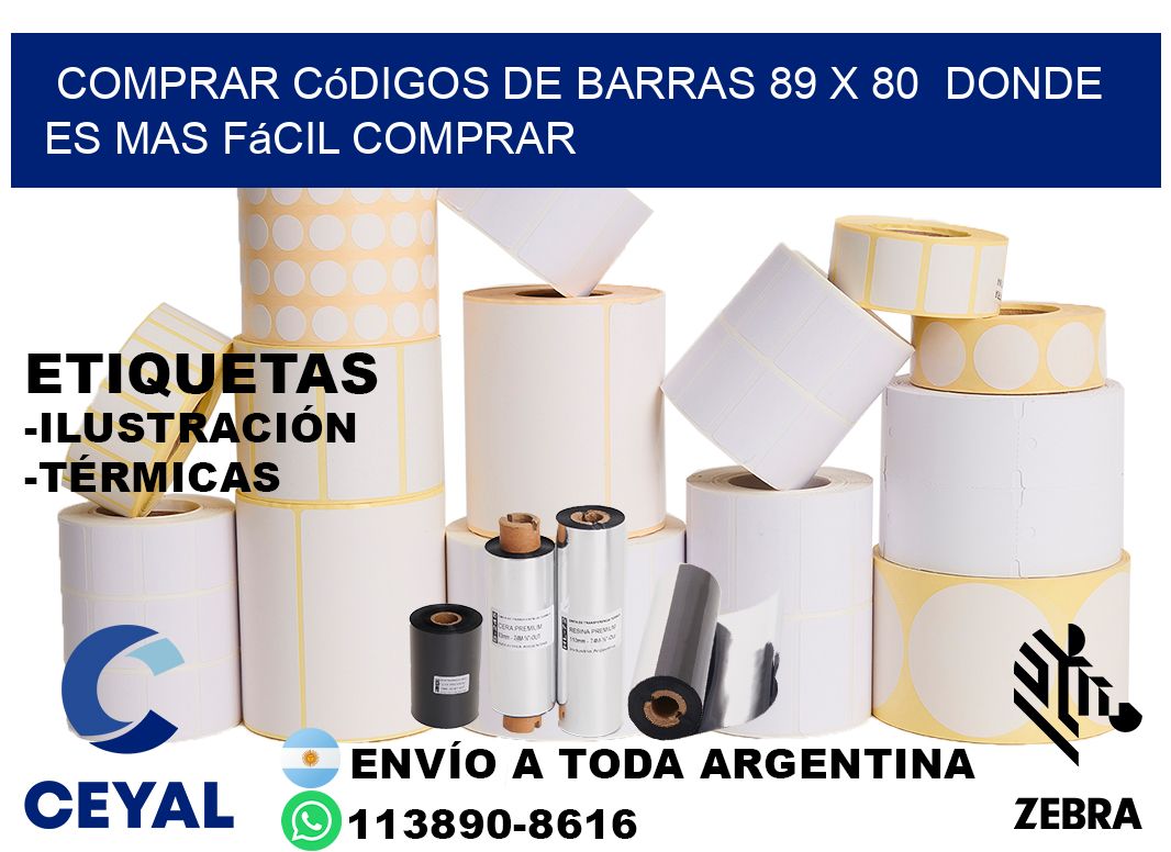 Comprar códigos de barras 89 x 80  Donde es mas fácil comprar