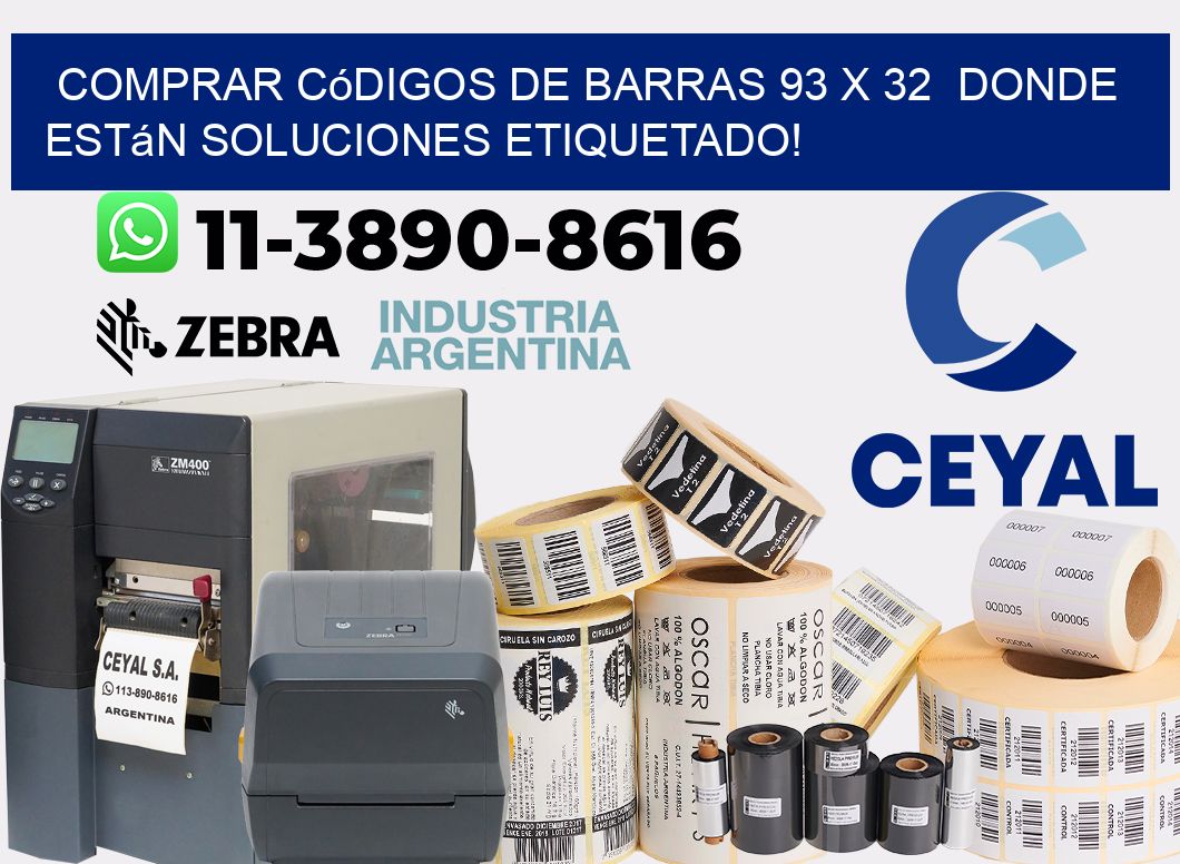 Comprar códigos de barras 93 x 32  donde están soluciones etiquetado!