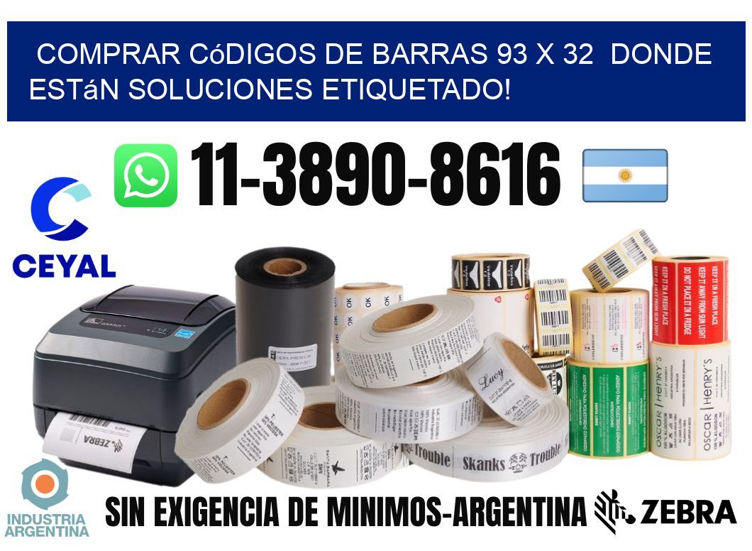 Comprar códigos de barras 93 x 32  donde están soluciones etiquetado!