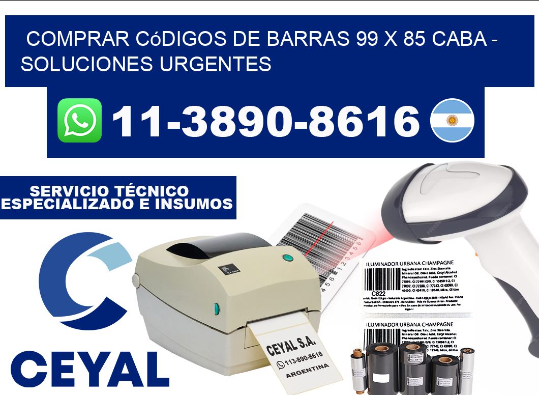 Comprar códigos de barras 99 x 85 CABA - soluciones urgentes