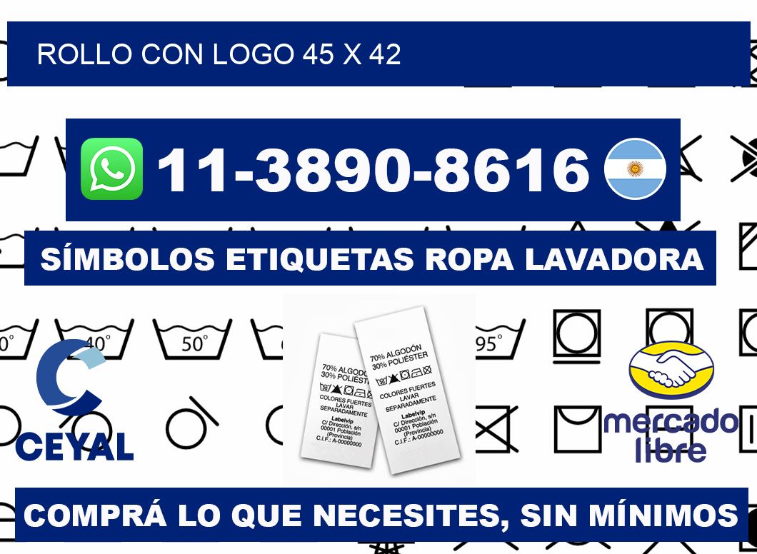 Rollo con logo 45 x 42