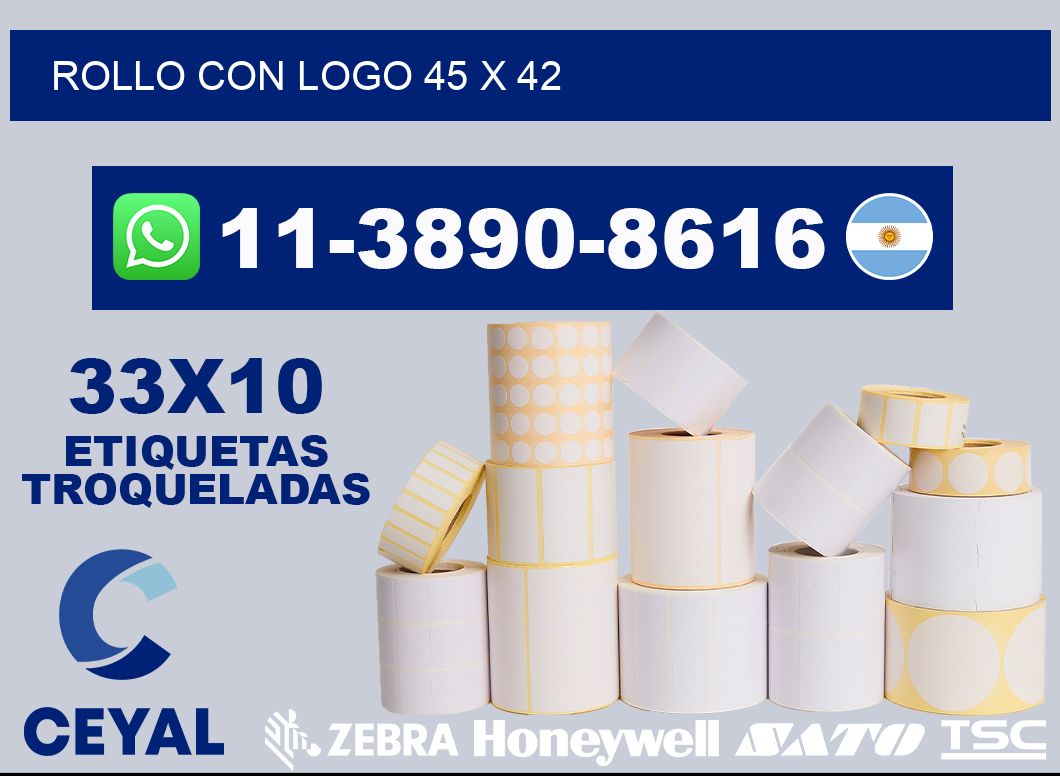 Rollo con logo 45 x 42