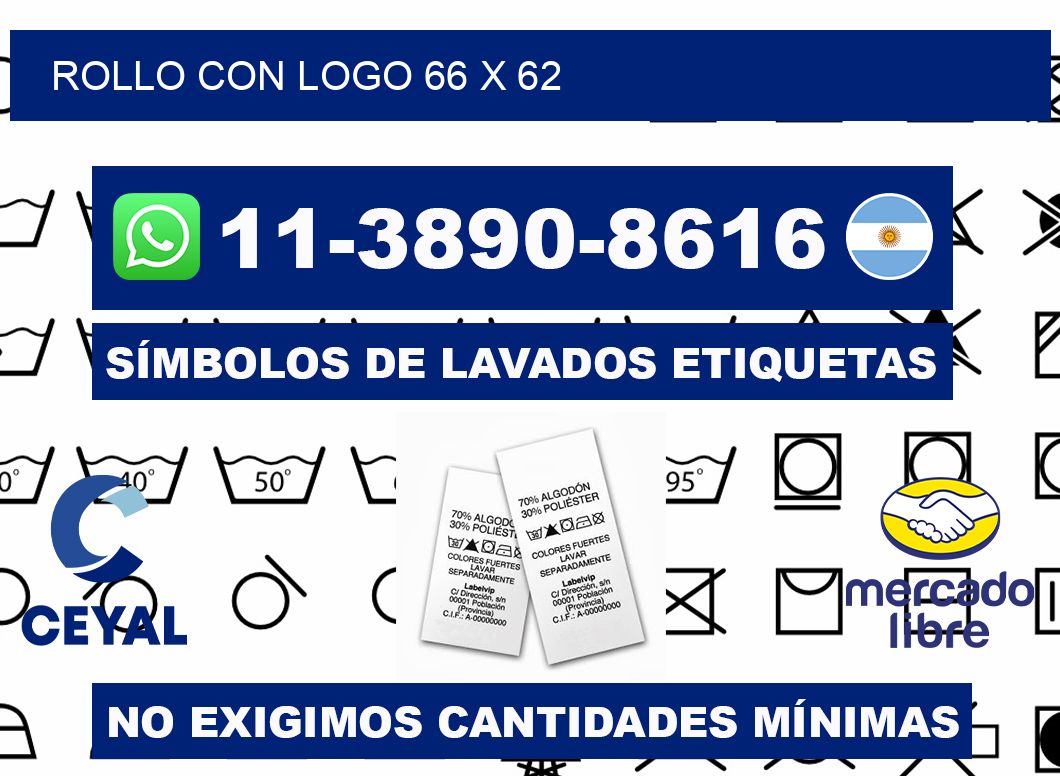 Rollo con logo 66 x 62
