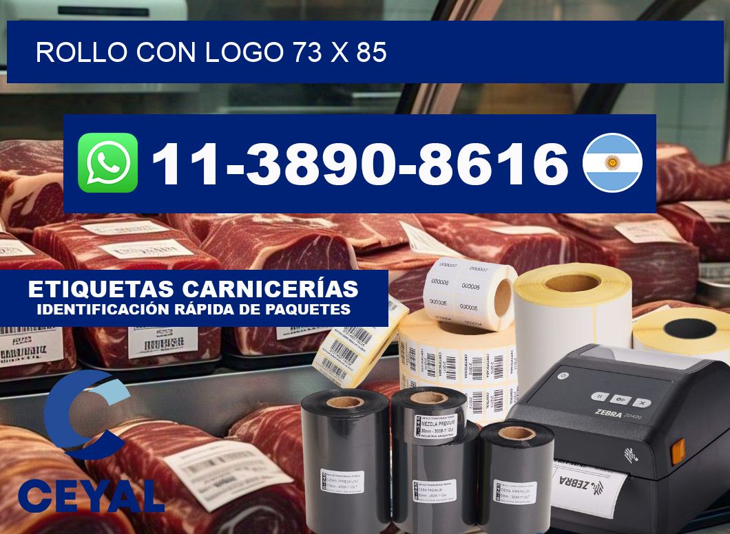 Rollo con logo 73 x 85