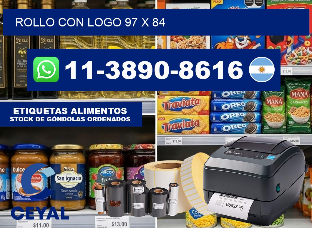Rollo con logo 97 x 84