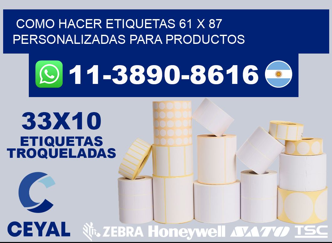 como hacer etiquetas 61 x 87 personalizadas para productos
