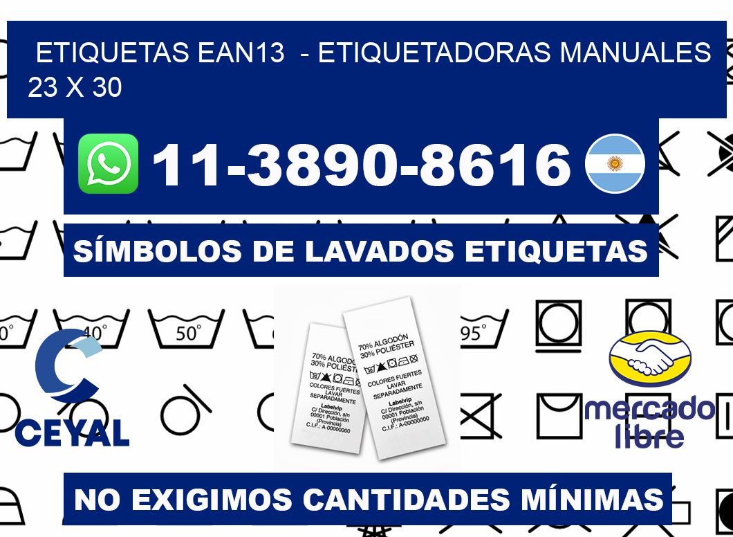 etiquetas ean13  - Etiquetadoras Manuales  23 x 30