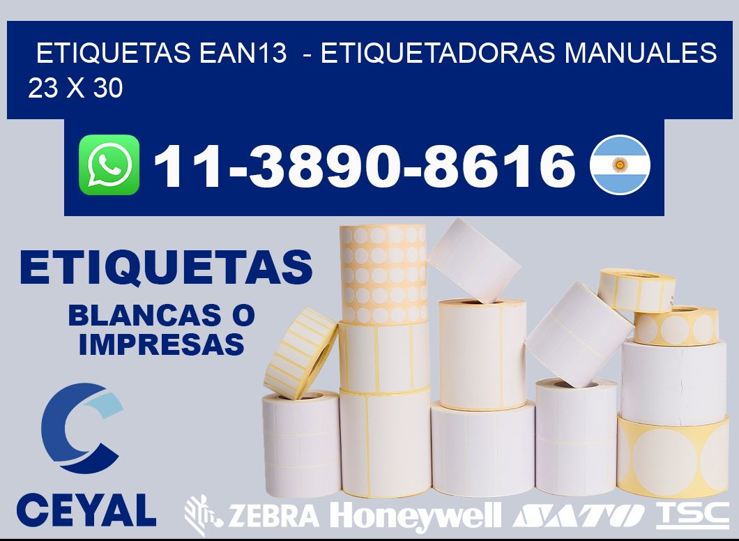 etiquetas ean13  – Etiquetadoras Manuales  23 x 30