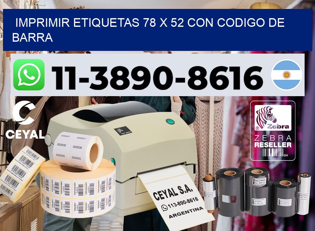 imprimir etiquetas 78 x 52 con codigo de barra