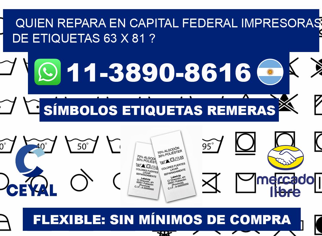quien repara en capital federal impresoras de etiquetas 63 x 81 ?