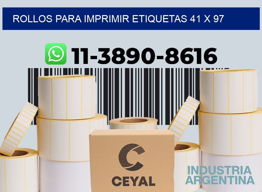 rollos para imprimir etiquetas 41 x 97