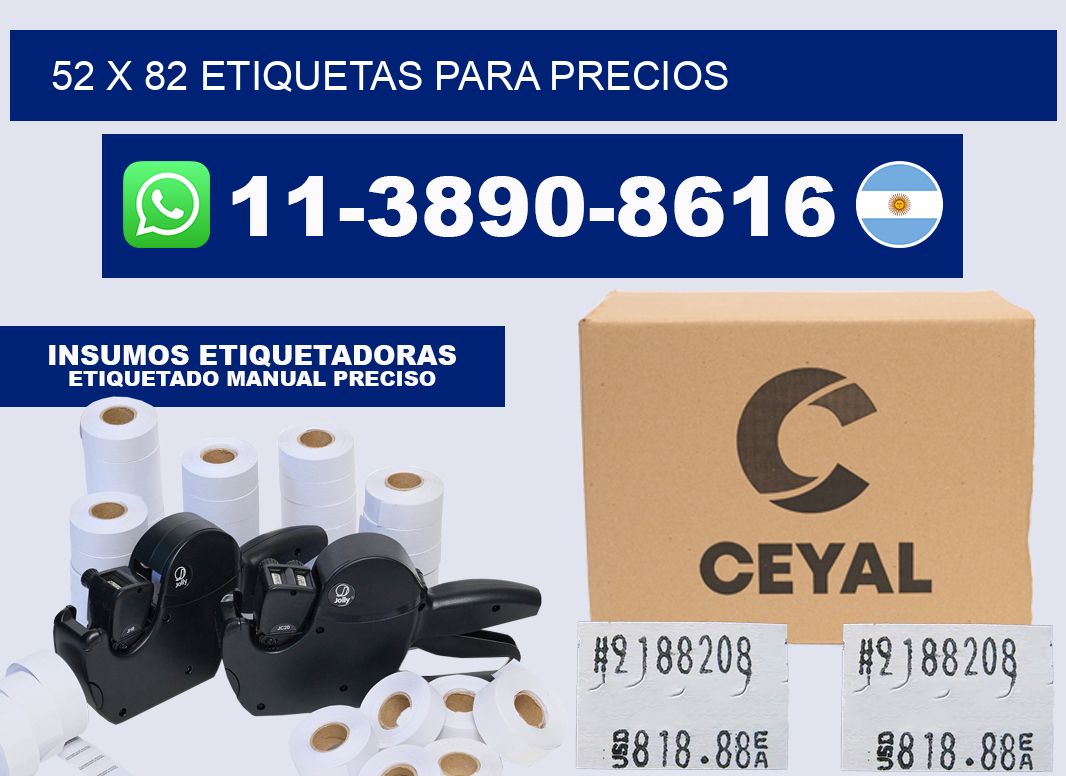 52 x 82 etiquetas para precios