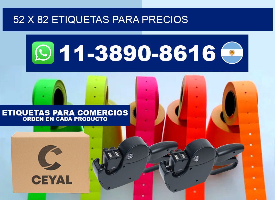52 x 82 etiquetas para precios