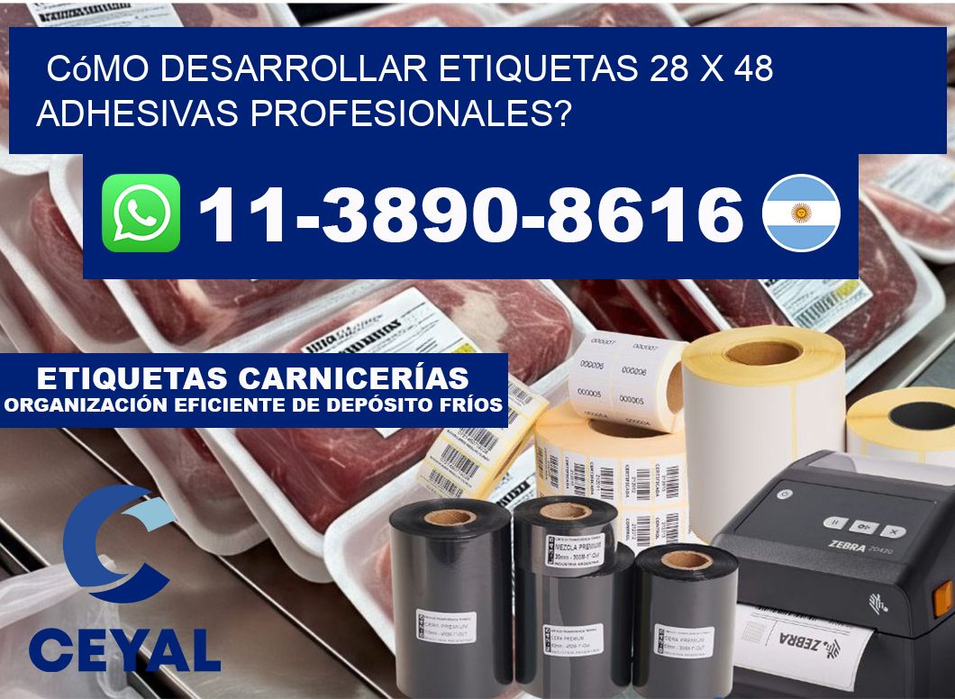 Cómo desarrollar etiquetas 28 x 48 adhesivas profesionales?