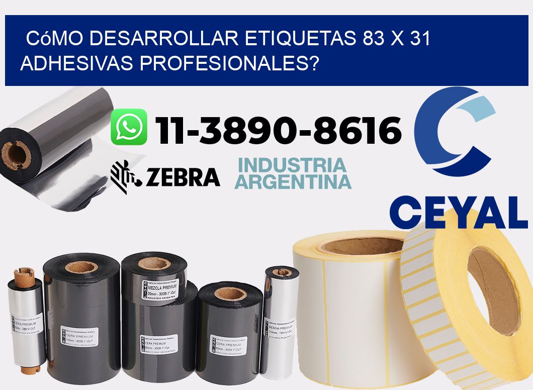 Cómo desarrollar etiquetas 83 x 31 adhesivas profesionales?