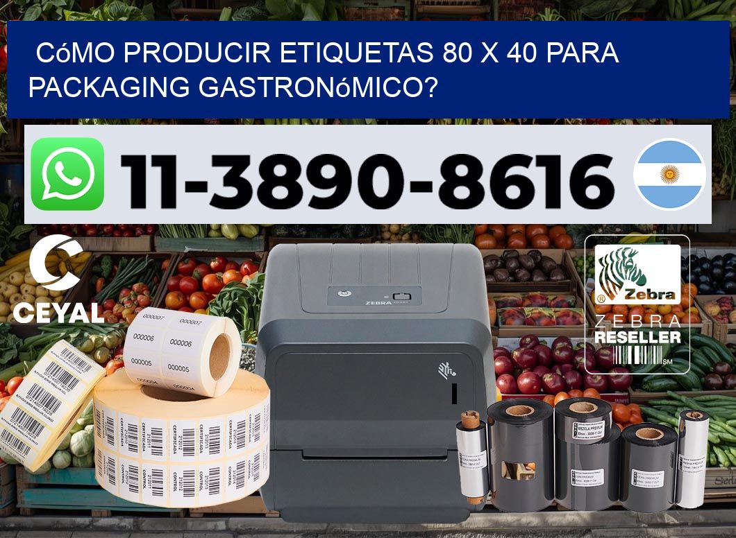 Cómo producir etiquetas 80 x 40 para packaging gastronómico?