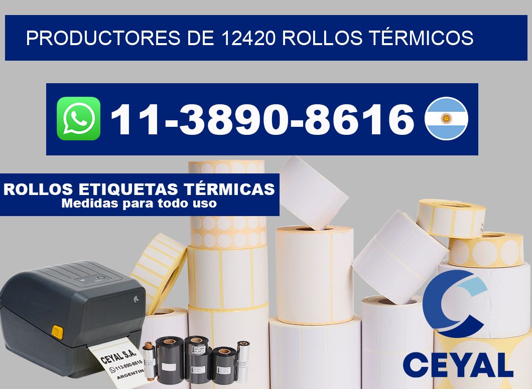 PRODUCTORES DE 12420 ROLLOS TÉRMICOS