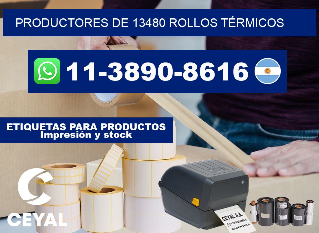 PRODUCTORES DE 13480 ROLLOS TÉRMICOS