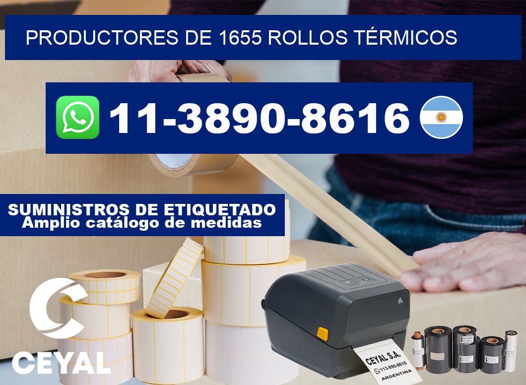 PRODUCTORES DE 1655 ROLLOS TÉRMICOS