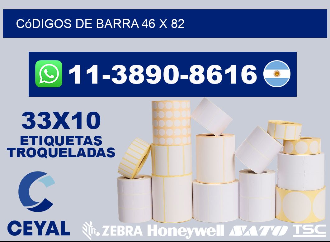 códigos de barra 46 x 82