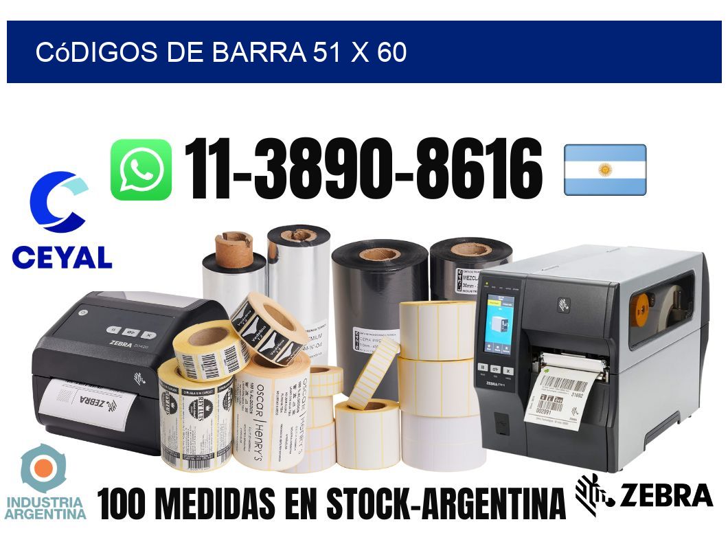 códigos de barra 51 x 60