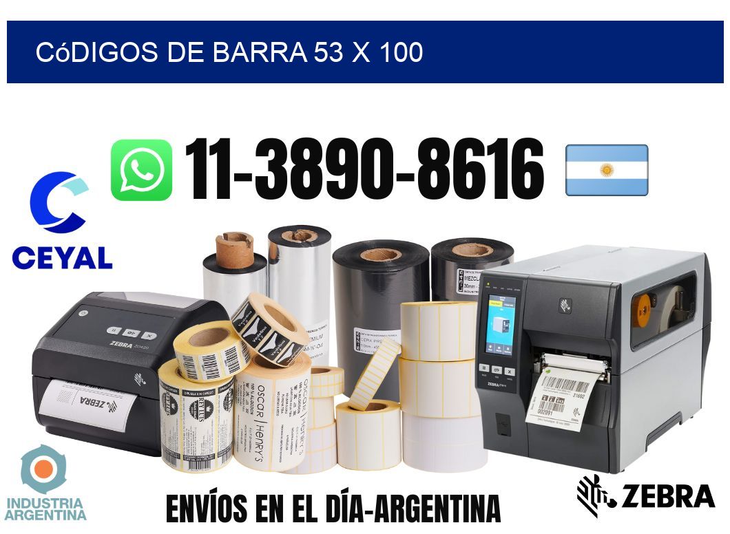 códigos de barra 53 x 100