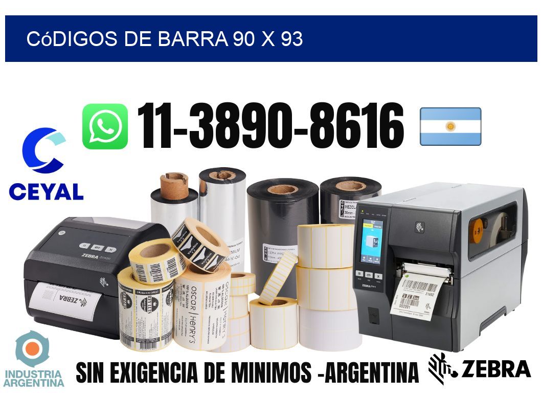 códigos de barra 90 x 93