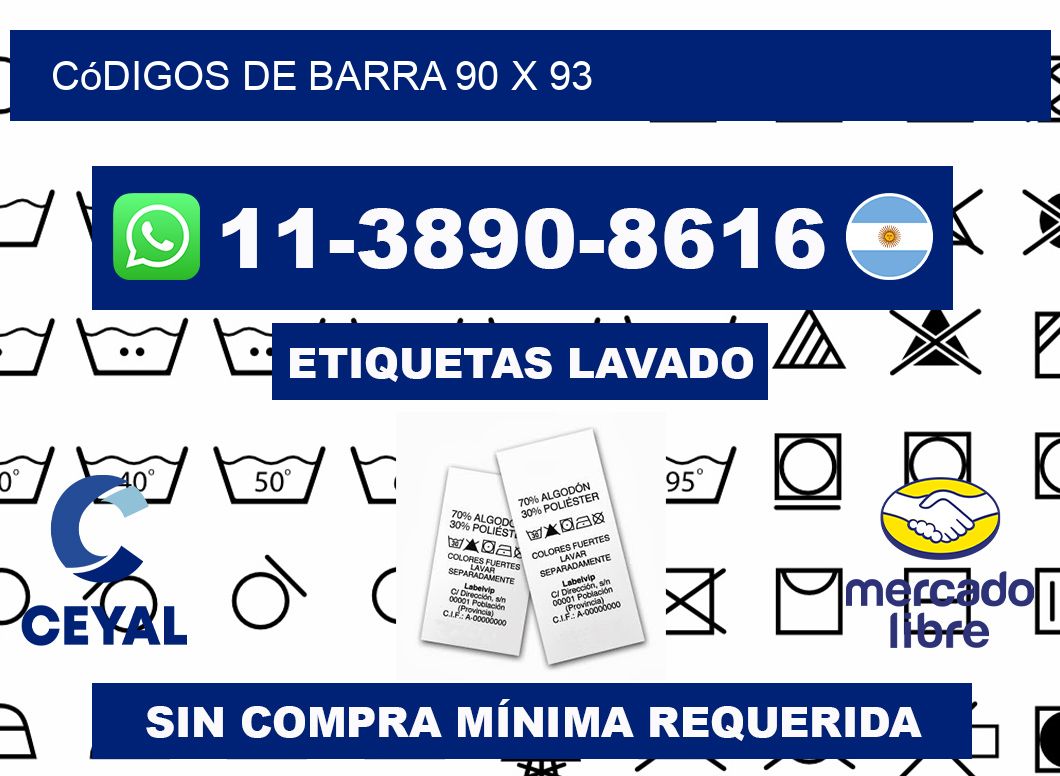 códigos de barra 90 x 93