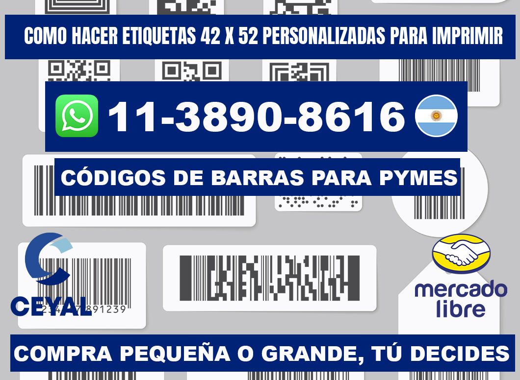 como hacer etiquetas 42 x 52 personalizadas para imprimir