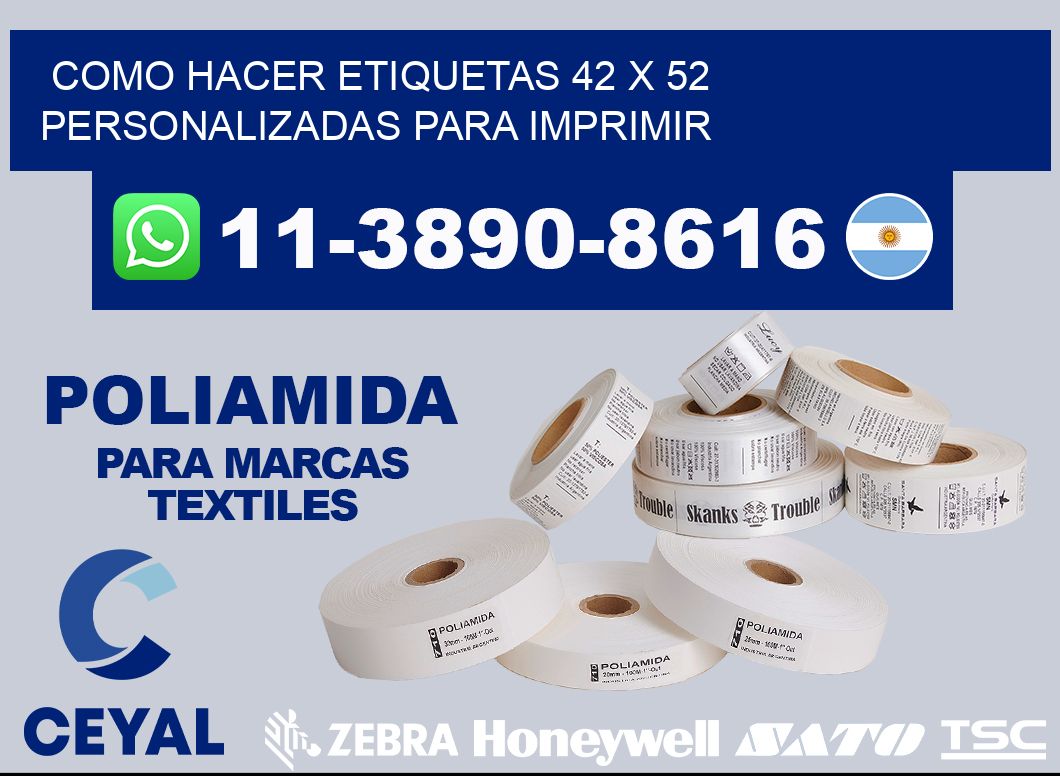 como hacer etiquetas 42 x 52 personalizadas para imprimir