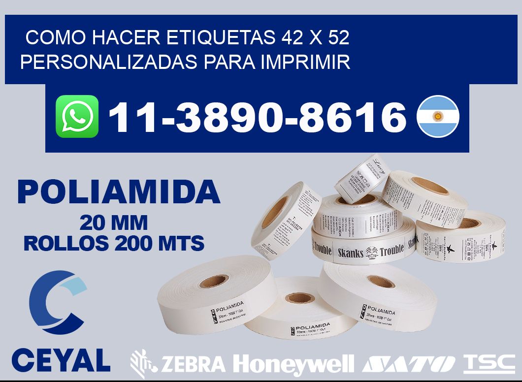 como hacer etiquetas 42 x 52 personalizadas para imprimir